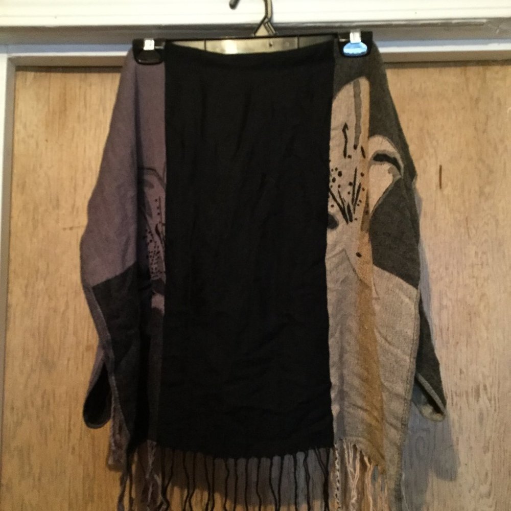 Tri colored Pashmina scarf warm and cozy